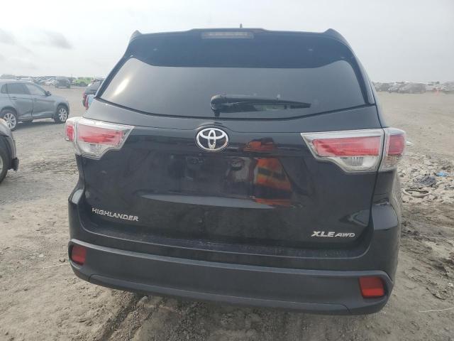 VIN 5TDJKRFH1ES029978 2014 Toyota Highlander, Xle no.6