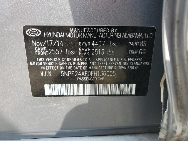 2015 HYUNDAI SONATA SE - 5NPE24AF0FH136005