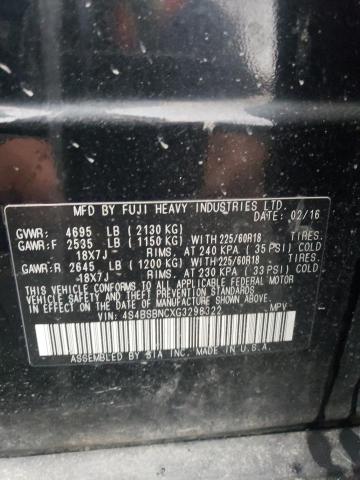 4S4BSBNCXG3298322 Subaru Outback 2.5i Limited