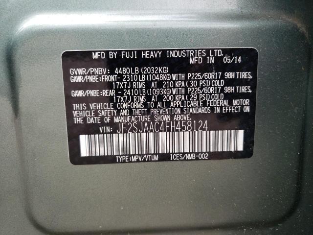 JF2SJAAC4FH458124 Subaru Forester 2.5i