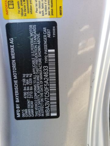 WBA3V7C50F5A24633 BMW 428 I Sulev