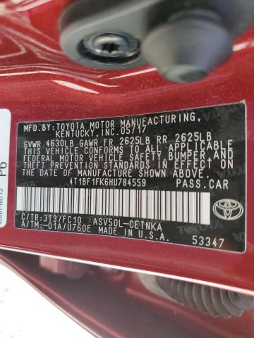 2017 TOYOTA CAMRY LE 4 - 4T1BF1FK6HU784559