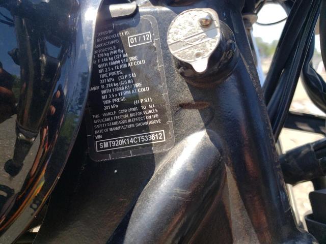 2012 TRIUMPH MOTORCYCLE THRUXTON - SMT920K14CT533612