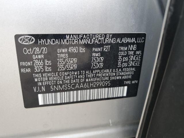2020 HYUNDAI SANTA FE L - 5NMS5CAA6LH299095