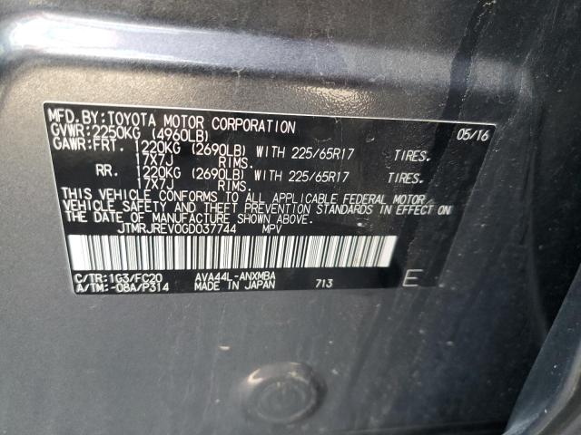 JTMRJREV0GD037744 | 2016 TOYOTA RAV4 HV XL