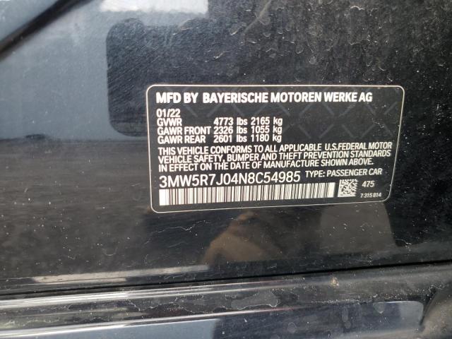 2022 BMW 330XI - 3MW5R7J04N8C54985