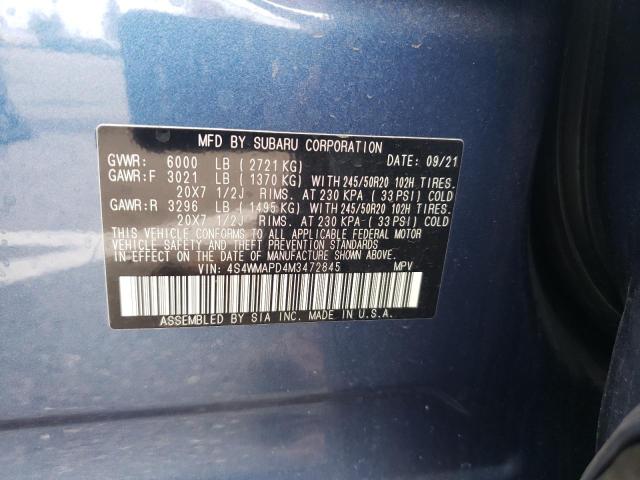 4S4WMAPD4M3472845 Subaru Ascent Limited