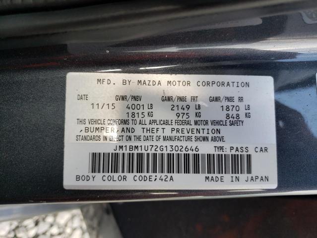 2016 MAZDA 3 SPORT JM1BM1U72G1302646