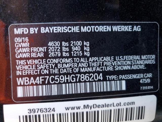 WBA4F7C59HG786204 BMW 430i Gran Coupe