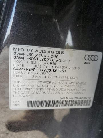 WA1L2AFP1GA016210 | 2016 AUDI Q5 PREMIUM