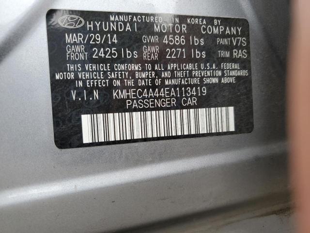 KMHEC4A44EA113419 Hyundai SONATA HYBRID