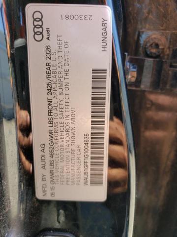 WAUB1GFF1G1004635 Audi S3 Premium Plus