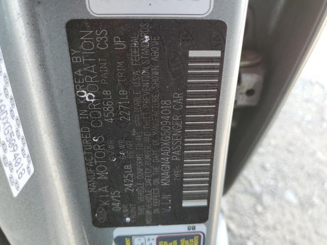 KNAGN4ADXG5094018 KIA OPTIMA HYBRID