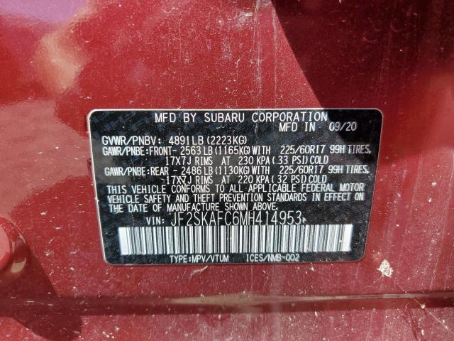 JF2SKAFC6MH414953 Subaru Forester Premium