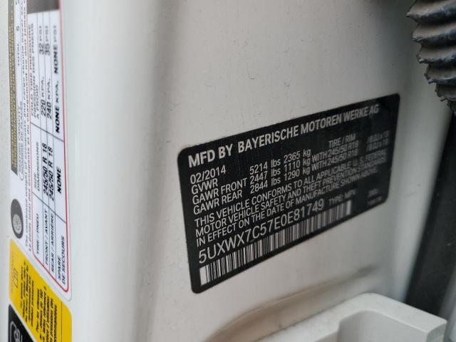 5UXWX7C57E0E81749 BMW X3 Xdrive35i
