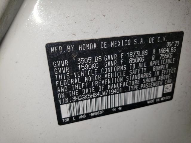 2020 HONDA FIT SPORT - 3HGGK5H64LM719401