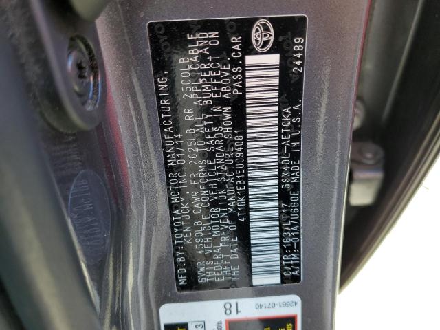 4T1BK1EB1EU094081 Toyota Avalon Base