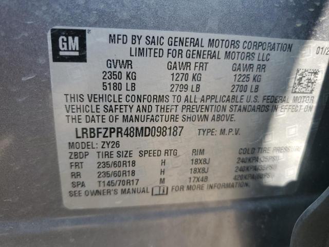 LRBFZPR48MD098187 Buick Envision Essence