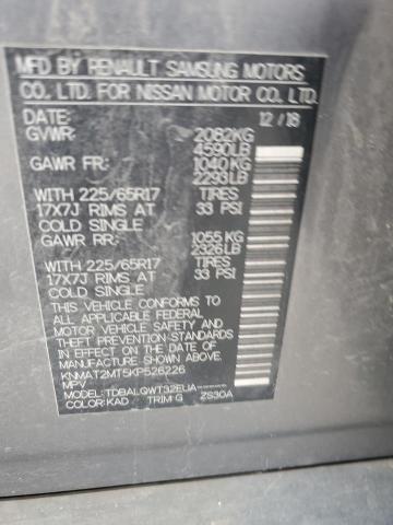 KNMAT2MT5KP526226 Nissan ROGUE S