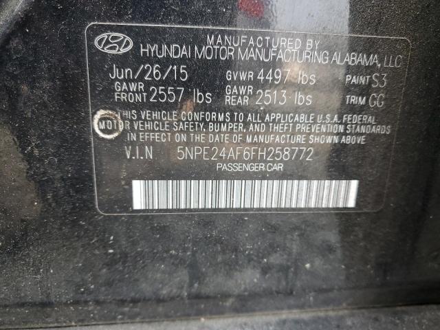 5NPE24AF6FH258772 | 2015 HYUNDAI SONATA SE