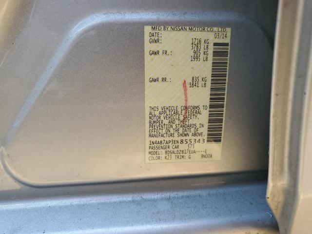 1N4AB7AP3EN855343 Nissan SENTRA S