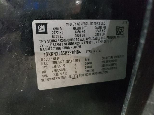 1GKKNXLS5HZ210184 GMC Acadia Denali