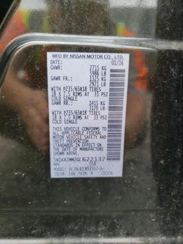 5N1AR2MM2GC622137 Nissan Pathfinder S