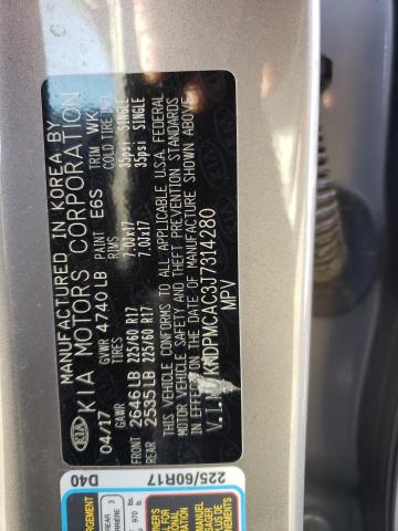 KNDPMCAC3J7314280 KIA Sportage Lx