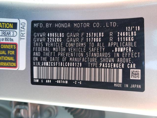 2020 HONDA 1100CC JHMZC5F18LC000129