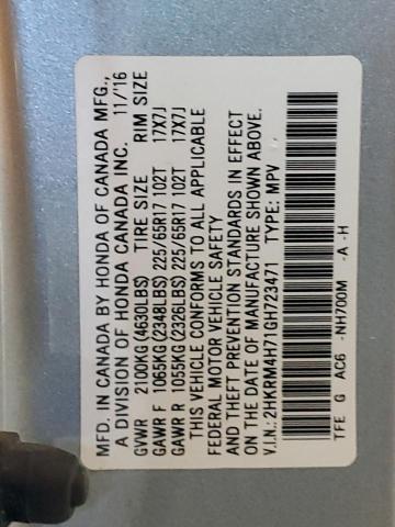 2HKRM4H71GH723471 Honda CR-V EXL
