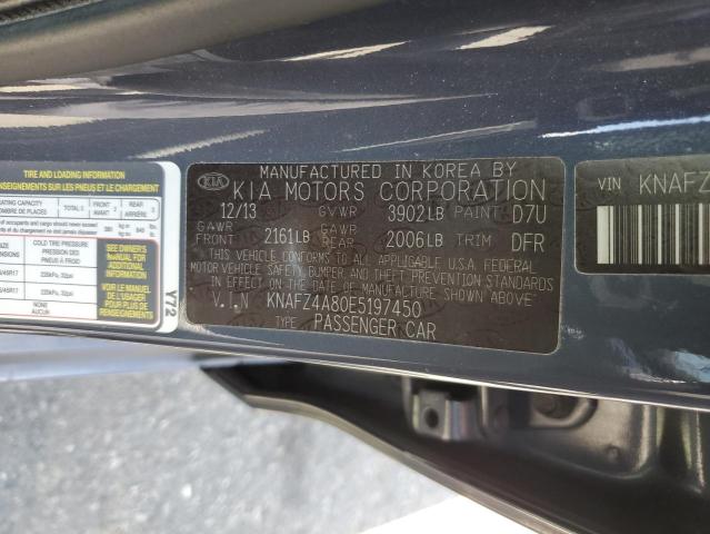 KNAFZ4A80E5197450 KIA FORTE EX
