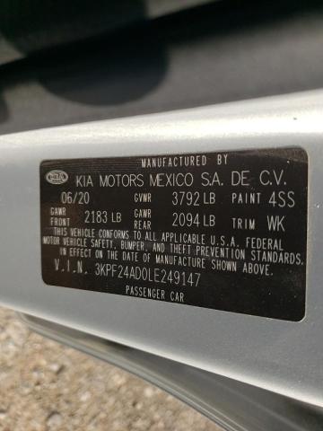 3KPF24AD0LE249147 KIA FORTE FE
