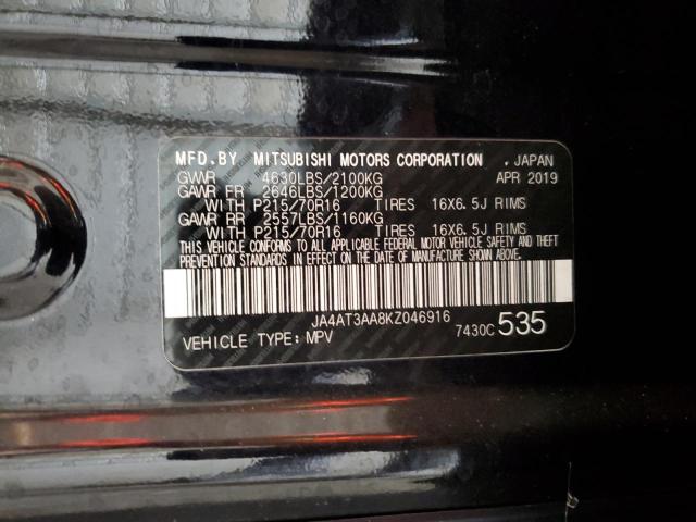JA4AT3AA8KZ046916 Mitsubishi Eclipse Cross Es