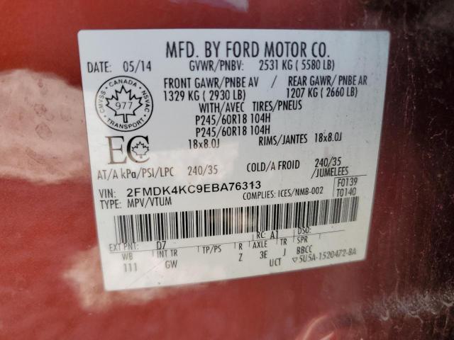 2FMDK4KC9EBA76313 Ford Edge Limited
