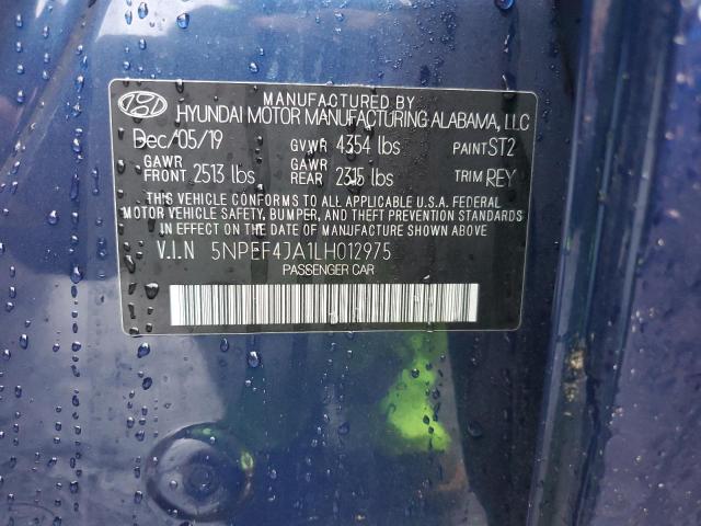2020 HYUNDAI SONATA SEL - 5NPEF4JA1LH012975