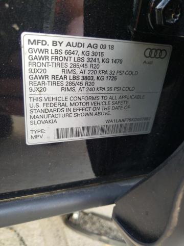 WA1LAAF75KD007892 Audi Q7 PREMIUM 10