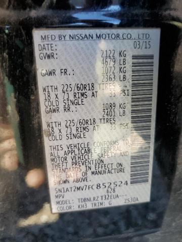 5N1AT2MV7FC852524 Nissan ROGUE S