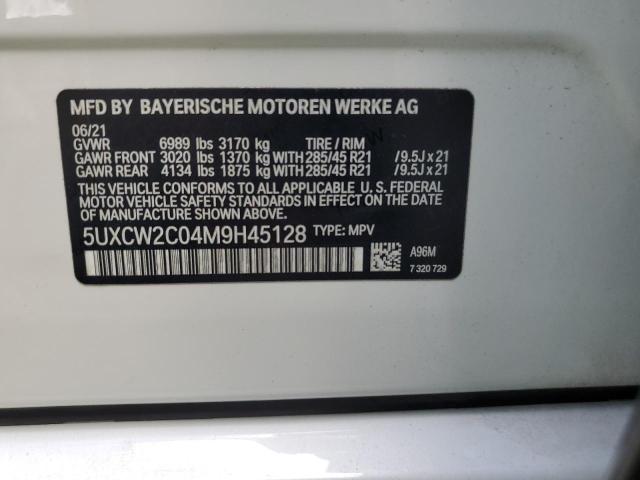 VIN 5UXCW2C04M9H45128 2021 BMW X7, Xdrive40I no.13