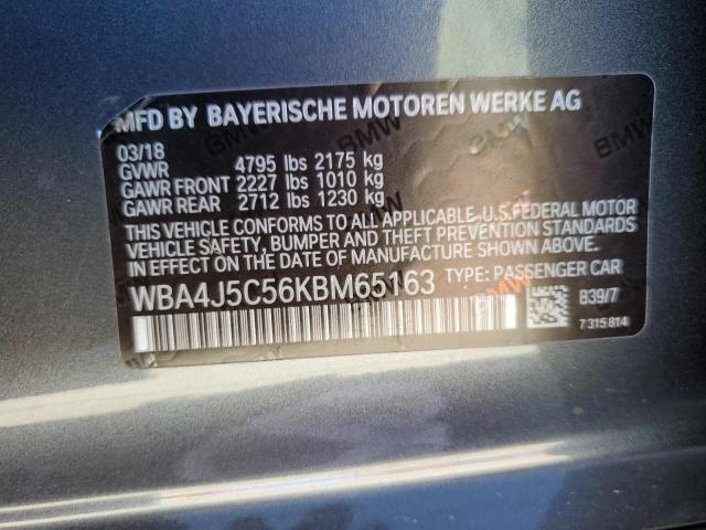 2019 BMW 440I GRAN - WBA4J5C56KBM65163
