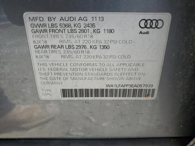 VIN WA1LFAFP3EA057939 2014 Audi Q5, Premium Plus no.14