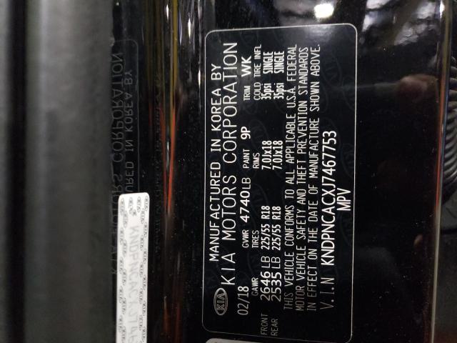 KNDPNCACXJ7467753 KIA Sportage Ex