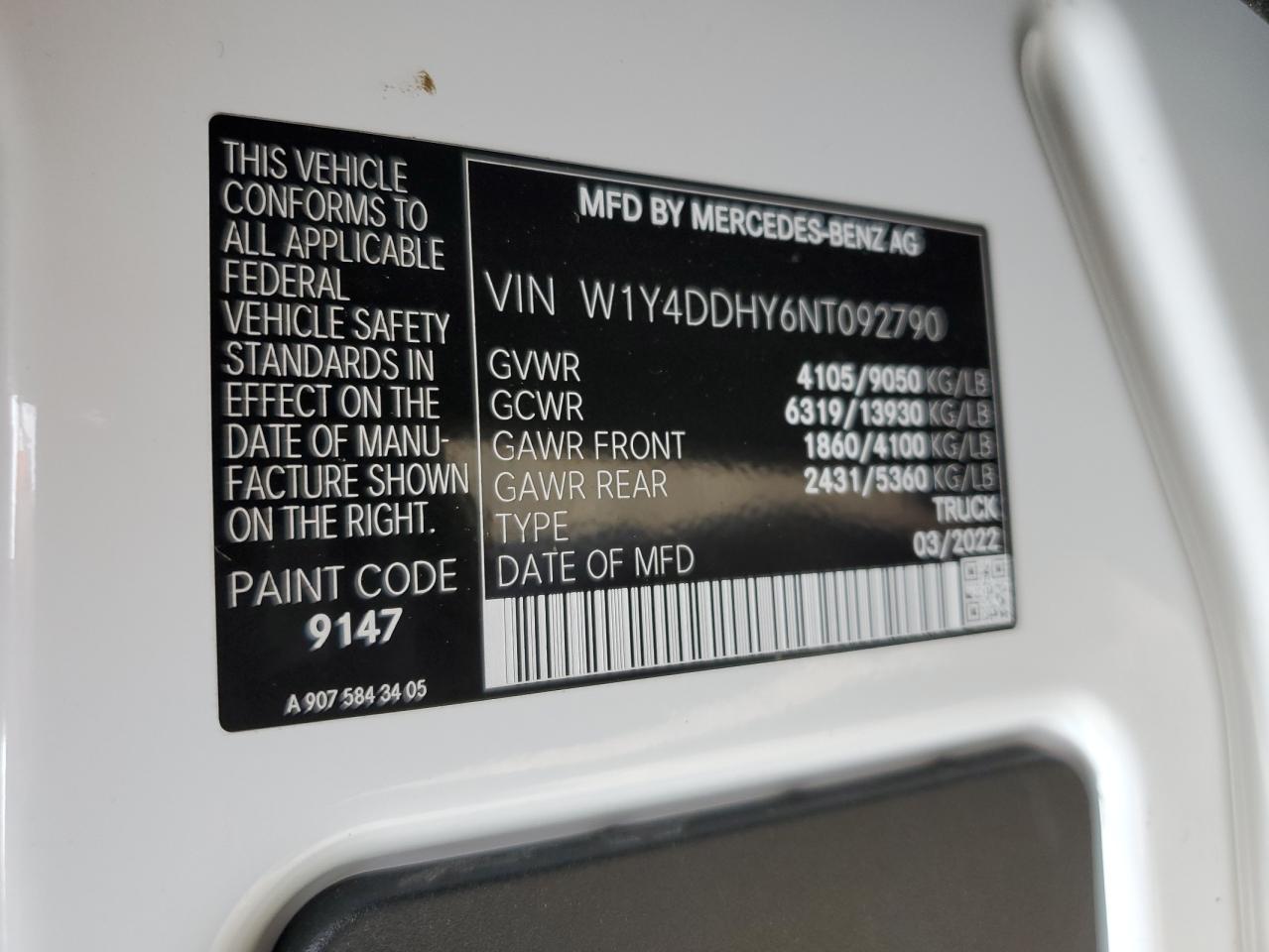 W1Y4DDHY6NT092790 2022 Mercedes-Benz Sprinter 2500