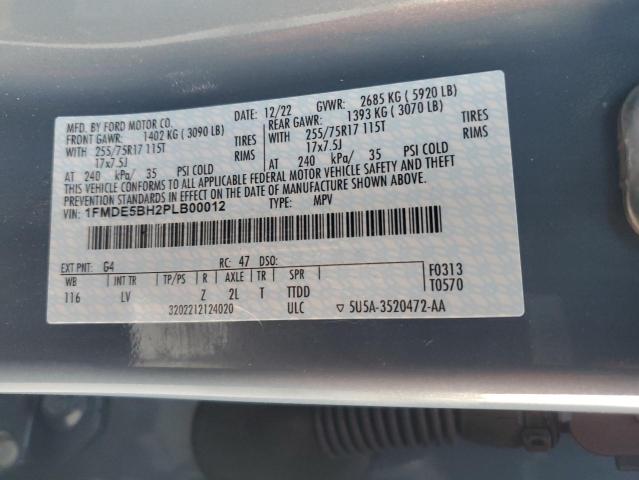 1FMDE5BH2PLB00012 Ford Bronco Base