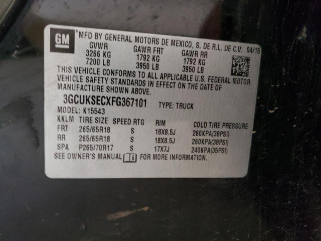 2015 CHEVROLET SILVERADO2 - 3GCUKSECXFG367101
