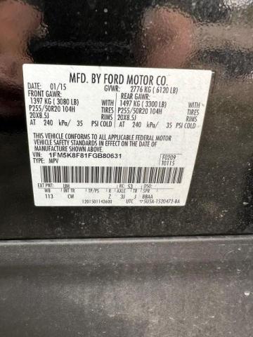 1FM5K8F81FGB80631 Ford Explorer Limited