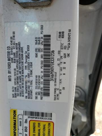 3FA6P0K97ER331236 Ford Fusion Titanium
