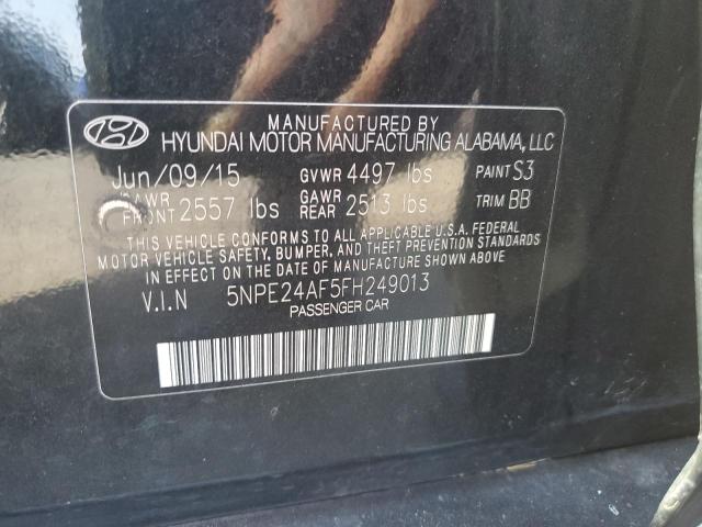 5NPE24AF5FH249013 Hyundai SONATA SE