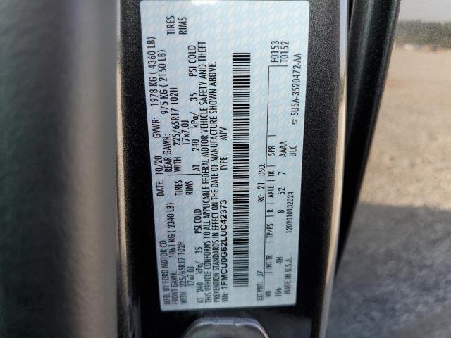 2020 FORD ESCAPE SE - 1FMCU0G62LUC42373