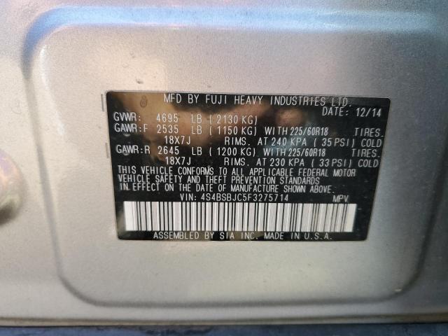 4S4BSBJC5F3275714 Subaru Outback 2.5i Limited