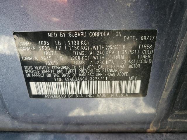 4S4BSANCXJ3228711 Subaru Outback 2.5i Limited